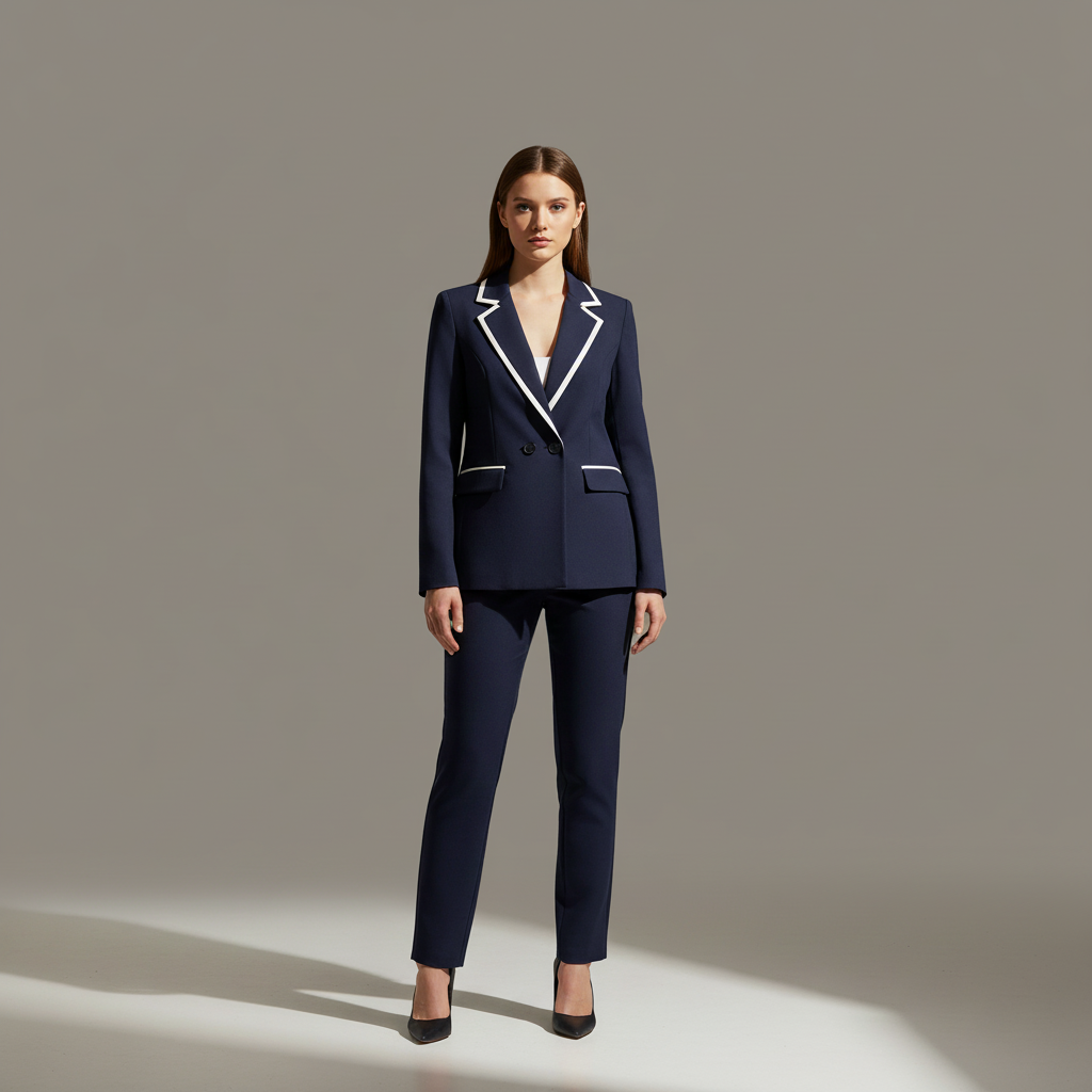 Midnight Suit with Contour Detail